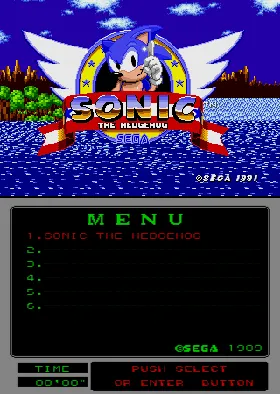 MegaTech: Sonic the Hedgehog screen shot title